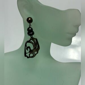 Vintage 925 Sterling Silver Pheonix Bird Earrings